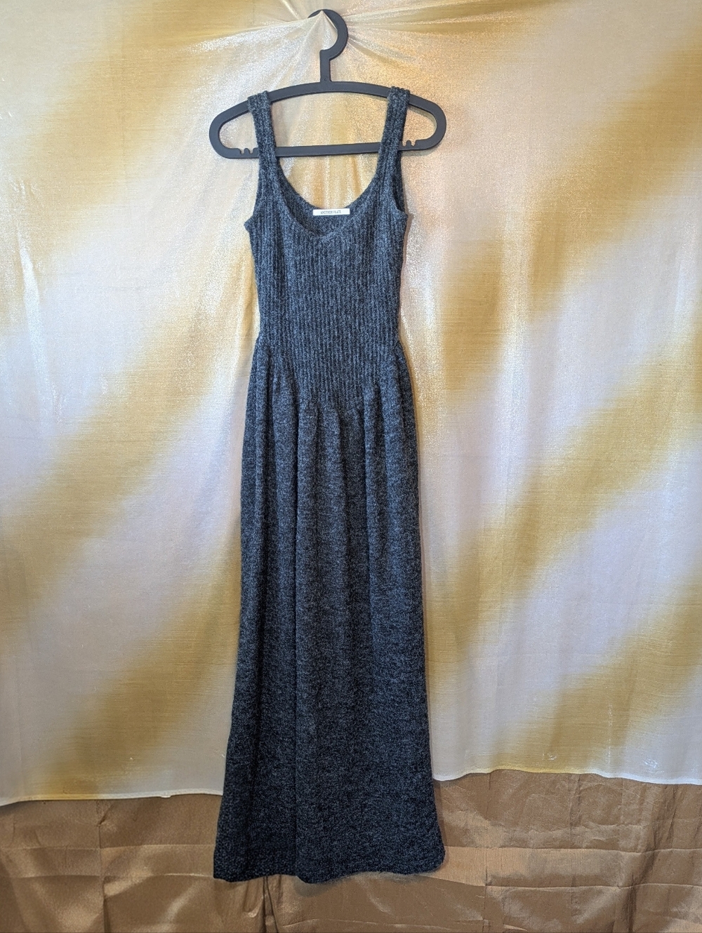 Another Plate Maxi Dress Wool Knit Scoop Neck
